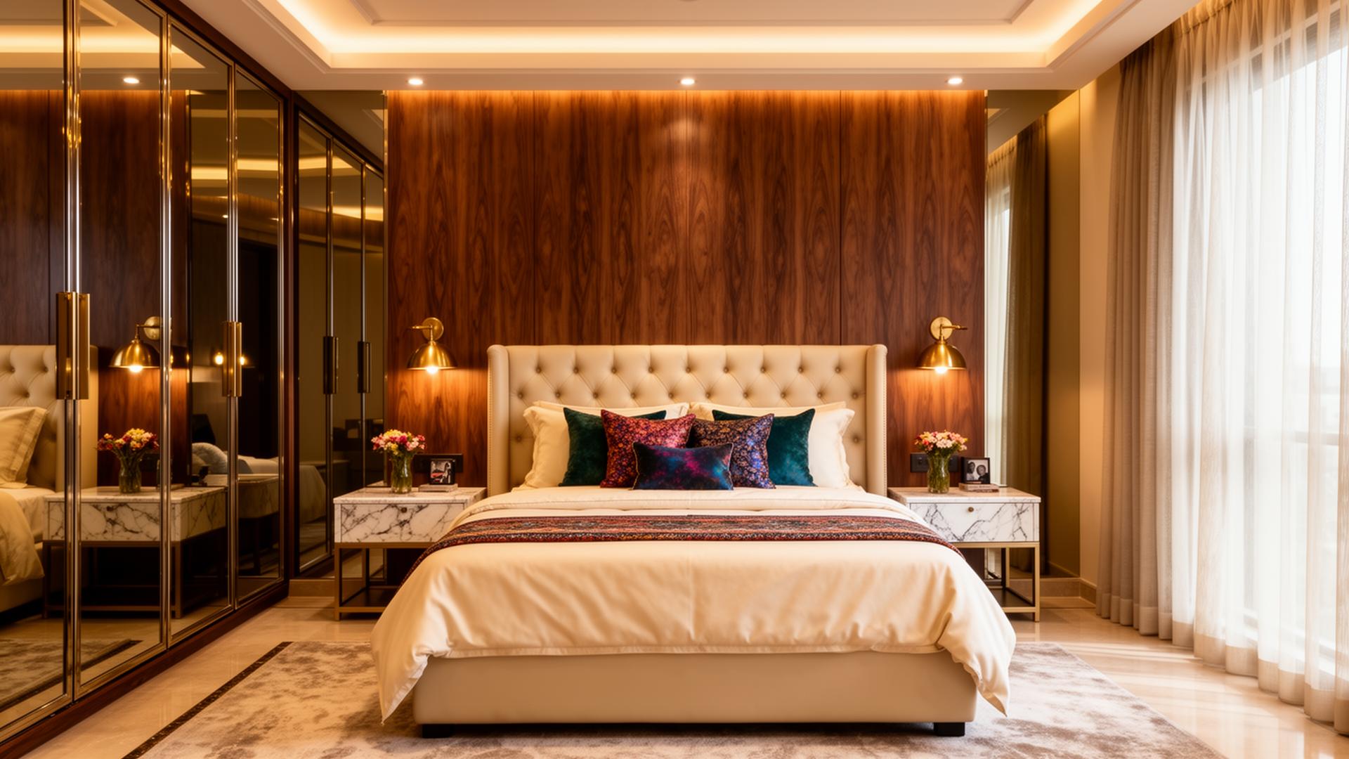 Suite Saffron — Master Bedroom · ₹28 L in Vaishali Nagar, Jaipur, designed by Metaphore Designs Studio